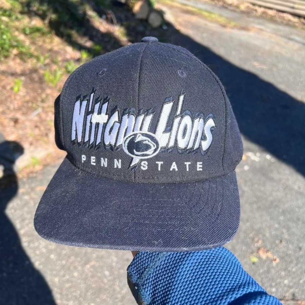 1990s Penn State University Drew Pearson Old English NFL SnapBack hat